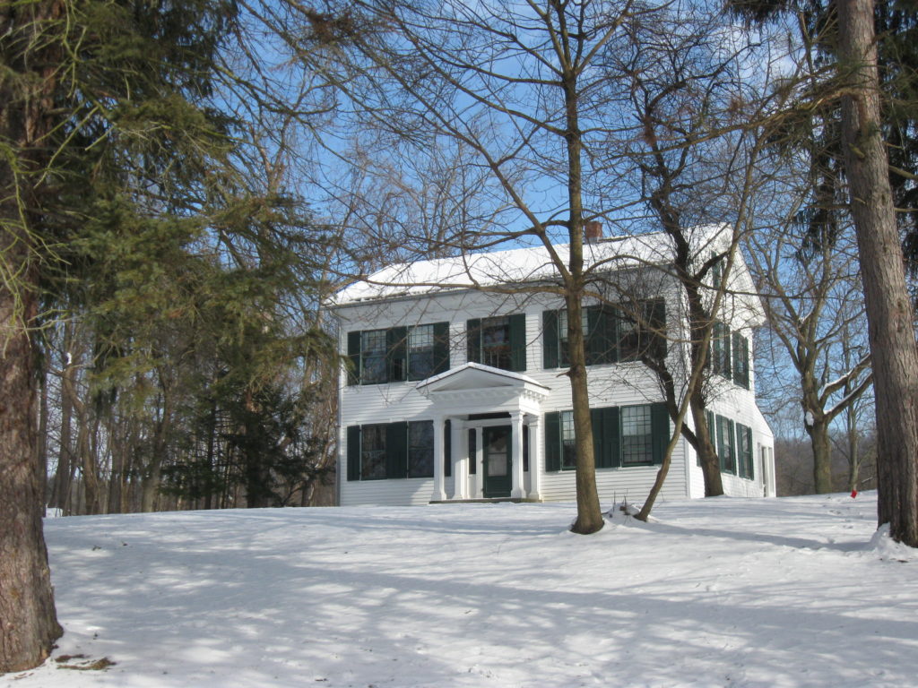 Stanford House in the Snow