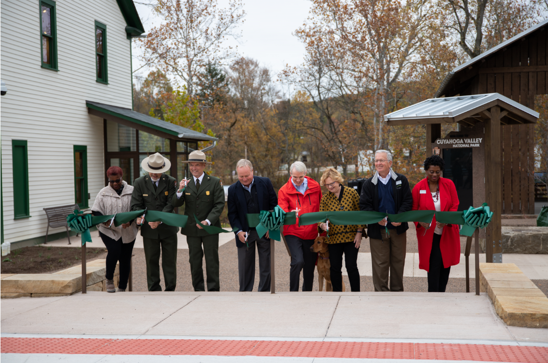 Ribbon Cutting of Boston Mill Visitor Center