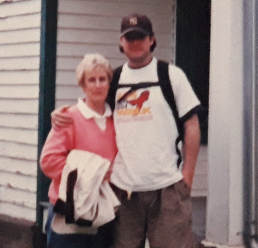 Rob Ahern and mom at Kepner House in CVNP