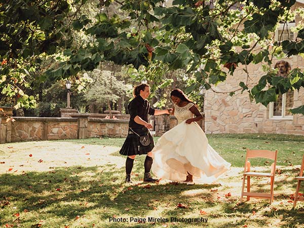 Wedding photo at Hines Hill Campus