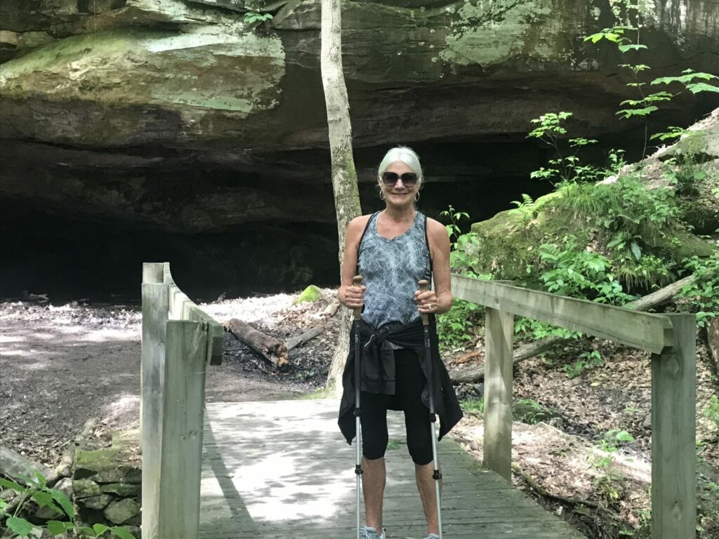 A photo of Susan Kinnamon in the park