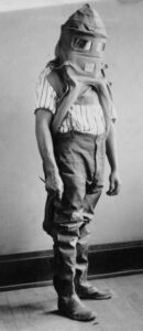 The Morgan safety hood and smoke protector, Garrett Morgan, 1914. Western Reserve Historical Society, Cleveland, Ohio