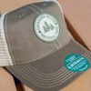 Old Favorite Trucker Hat (olive, close up)