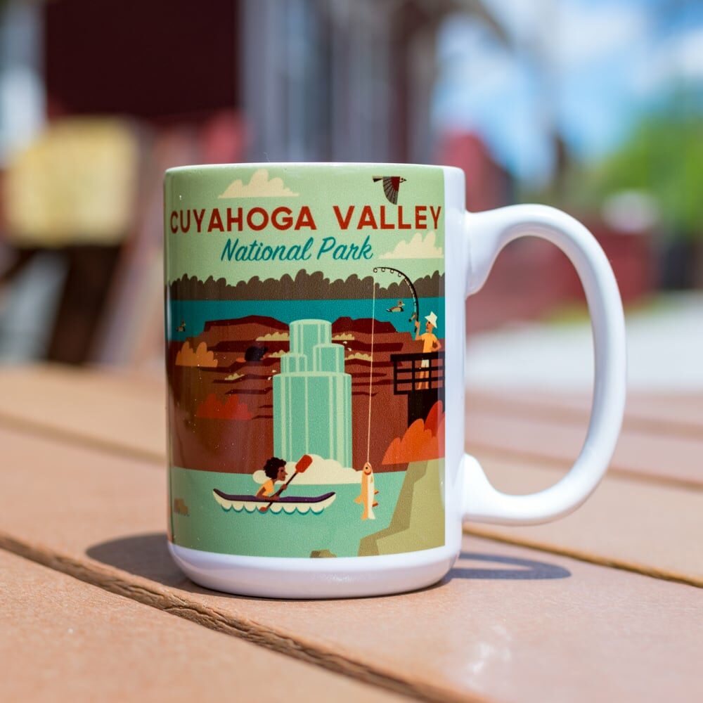 CVNP Geometric Print Mug