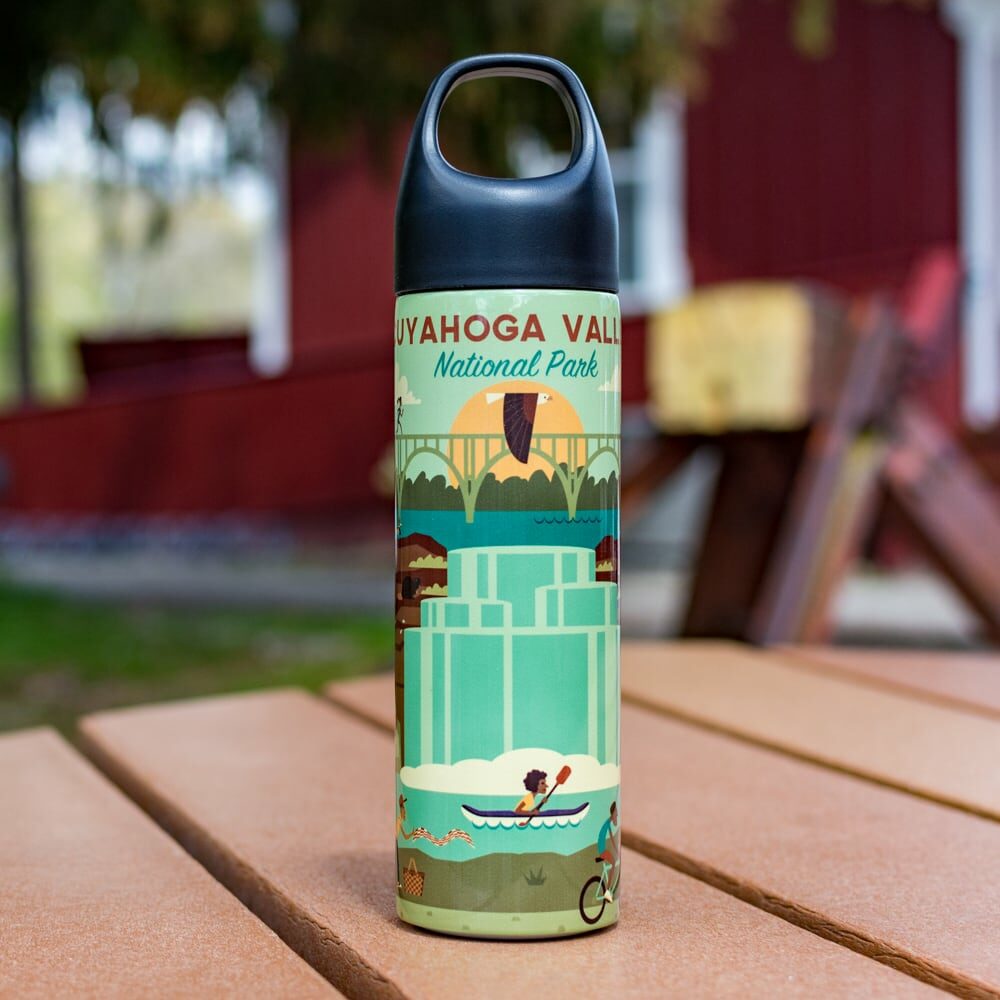 CVNP Geometric Water Bottle