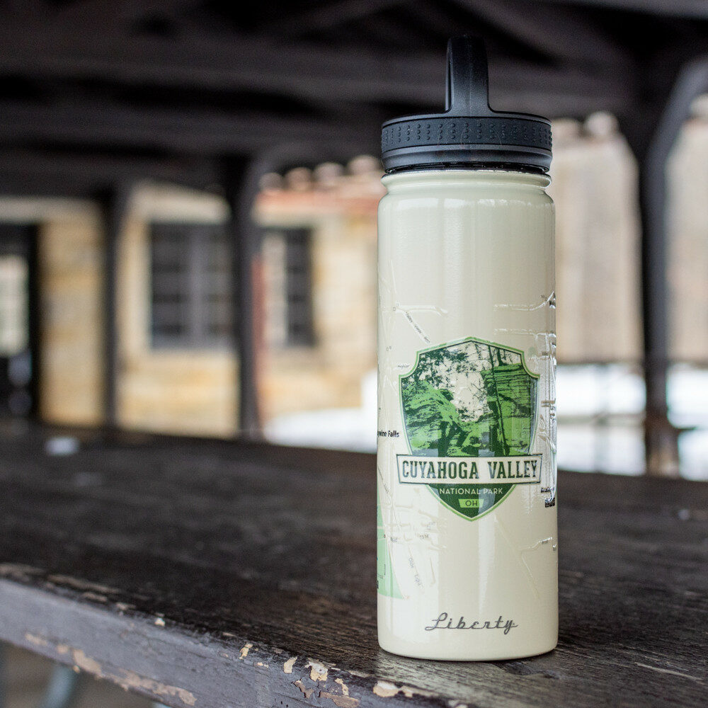 Double Wall Insulated Map Waterbottle