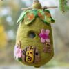 Wild Woolies Felt Birdhouse (Fairy house)