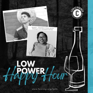 Low Powe Happy Hour Speaker Angelique Gates and musician Anthony Taddeo