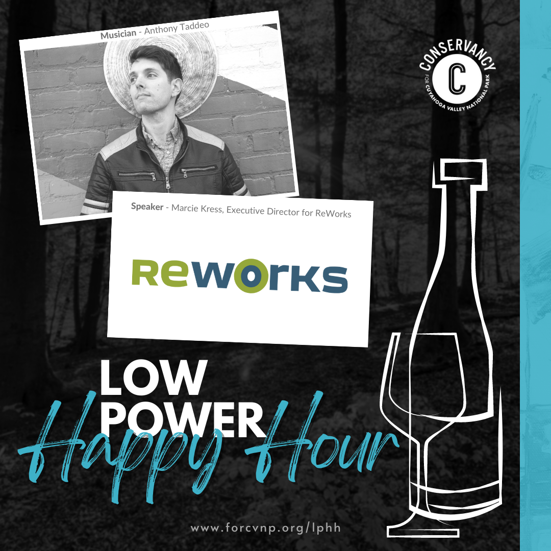 Low Power Happy Hour Reworks logo and musical guest