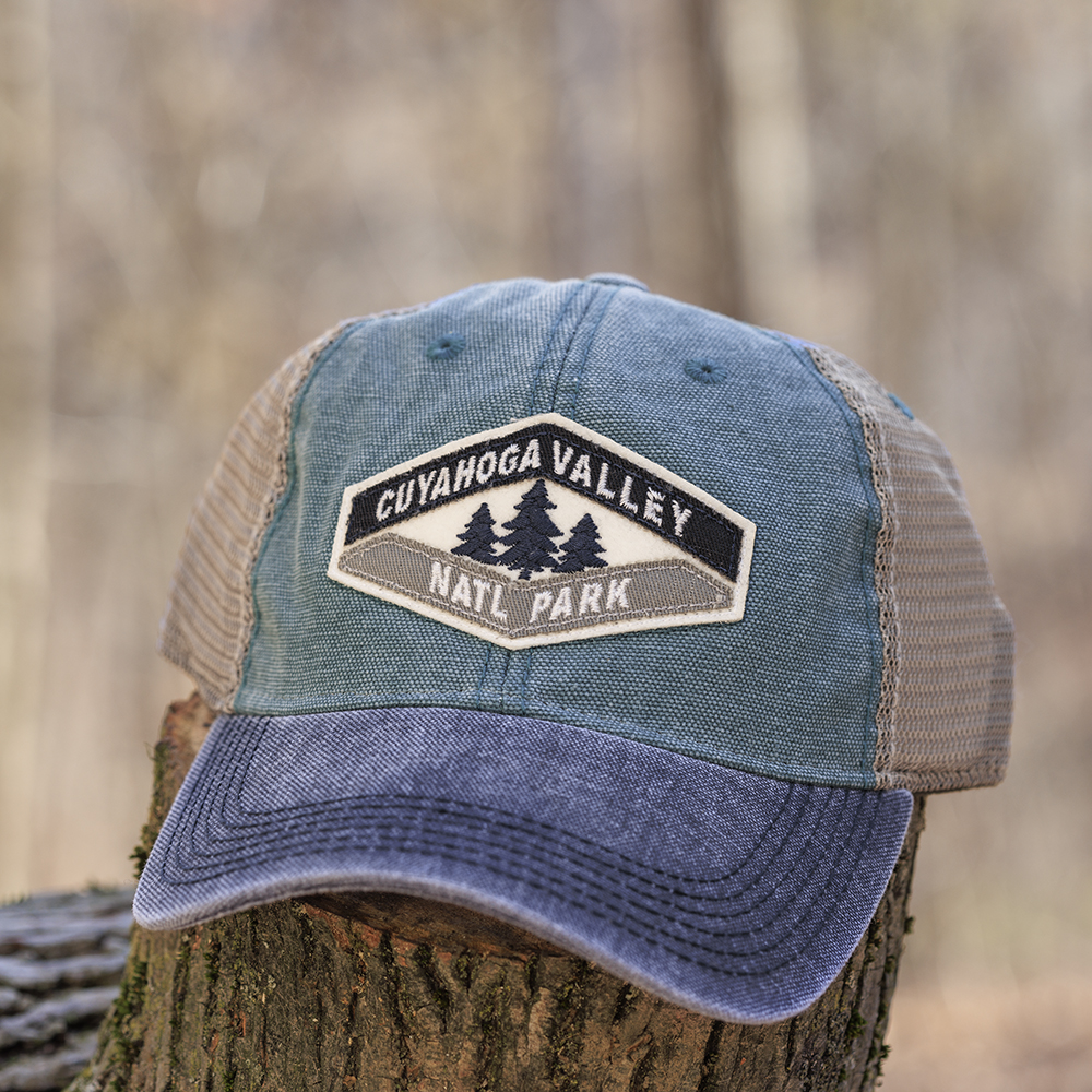 Vintage Two Tone Trucker Cap with patch Glacier Conservancy