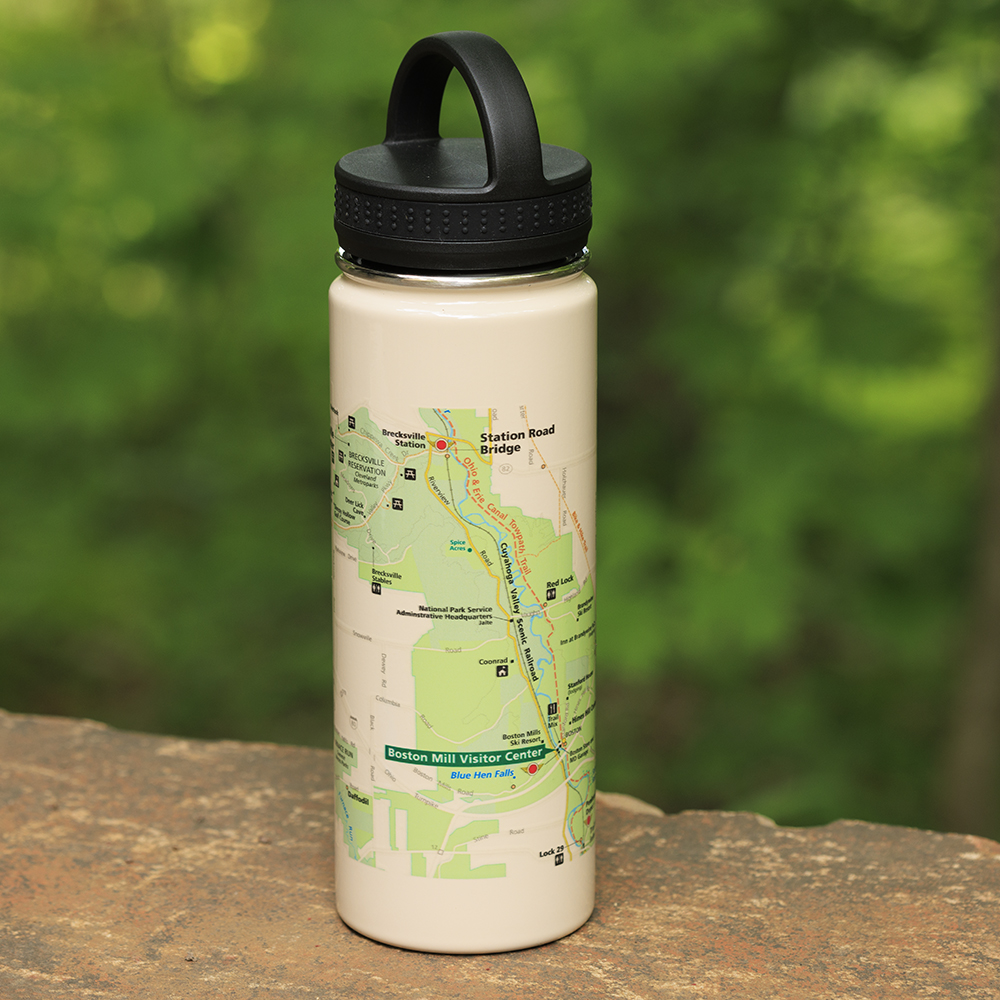 CVNP h2go® Map Water Bottle – Conservancy for Cuyahoga Valley