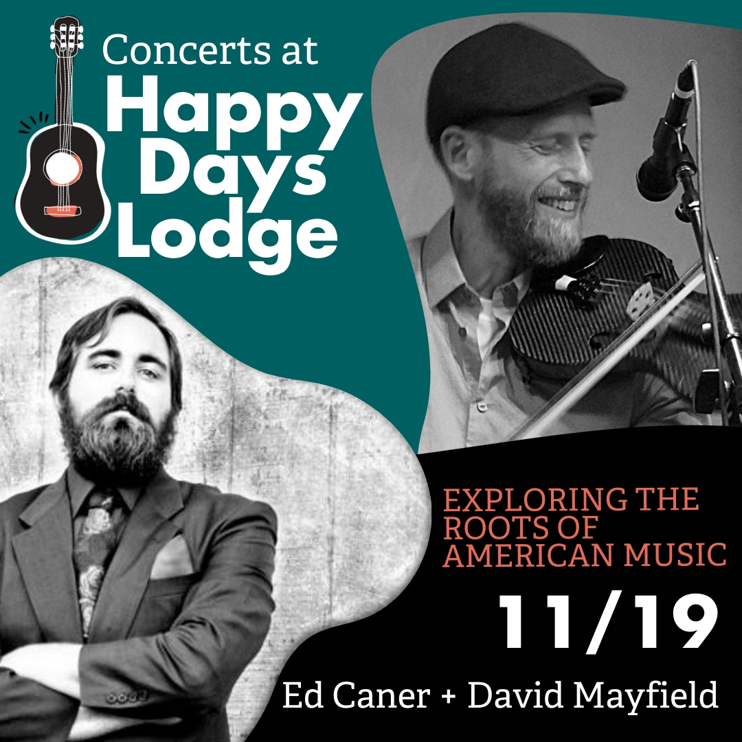 Photo in each corner Ed Caner and David Mayfield.