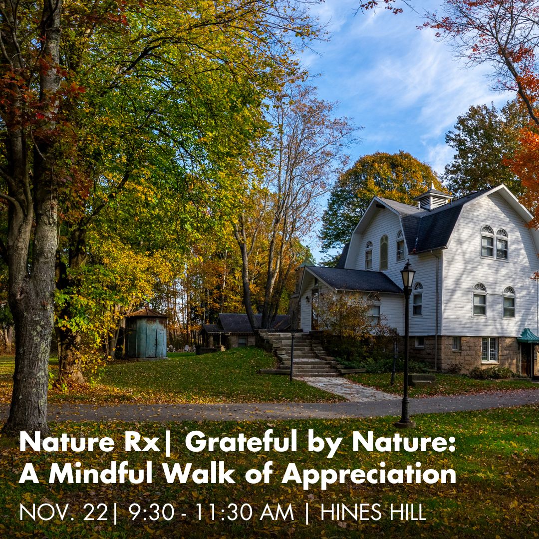 A photo of the Hines Hill Conference Center in Cuyahoga Valley National Park in the fall.